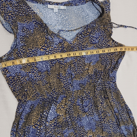 Boden Elegant Sleeveless Multicolor Patterned Dress With Zipper On Side  Size 10 - Picture 7 of 11